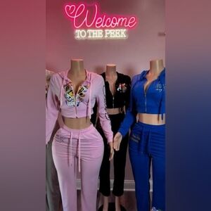 NEW Ed Hardy Iconic Tattoo Tracksuit Sets - Red, Blue, White - Plus Size 2X/3X